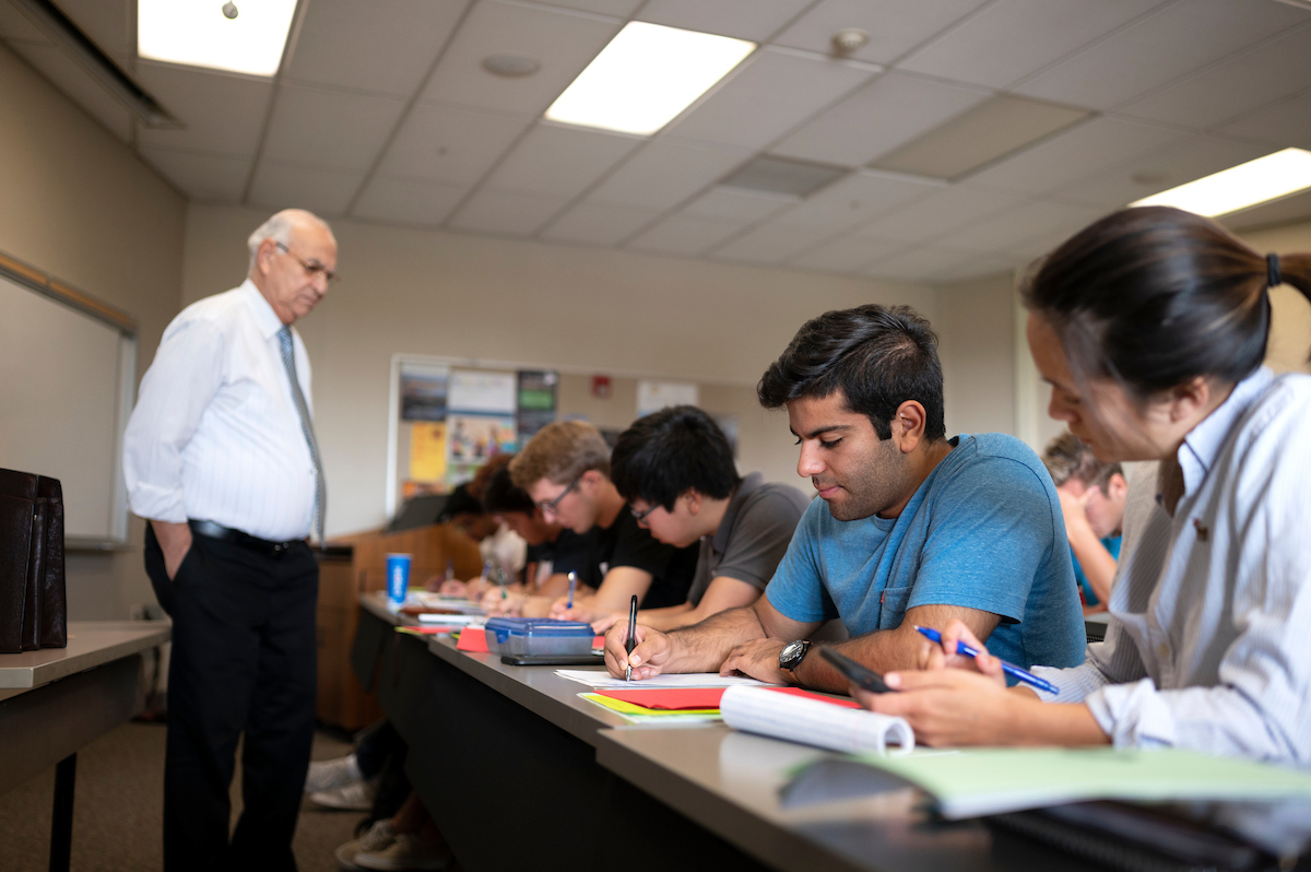 Professor Marc Massoud teaching a class.