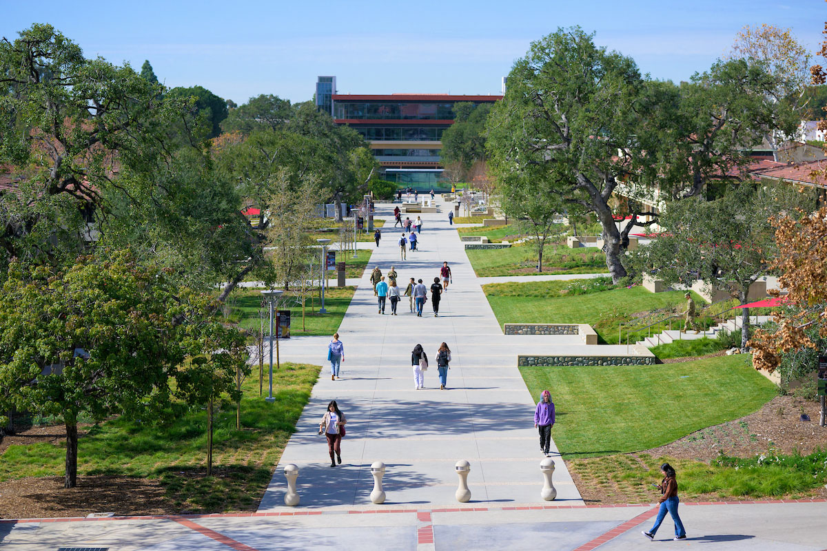 Aerial view of the North Mall facing Kravis Center.