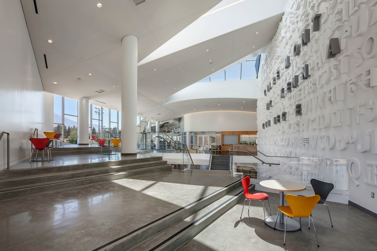 Interior shot of the second floor of the Roberts Pavilion.