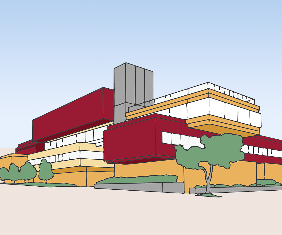 An illustration of Kravis Center.