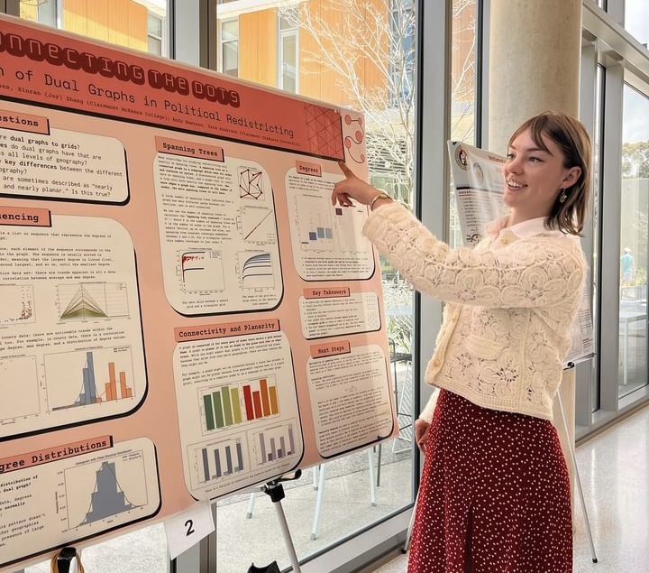 Claire Vlases at the Southern California Applied Mathematics Symposium