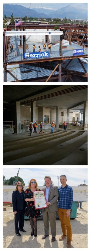 Progress shots of the Robert Day Sciences Center construction.