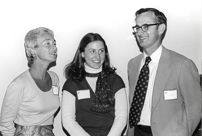 The Starks and Kathleen Hurley (center).