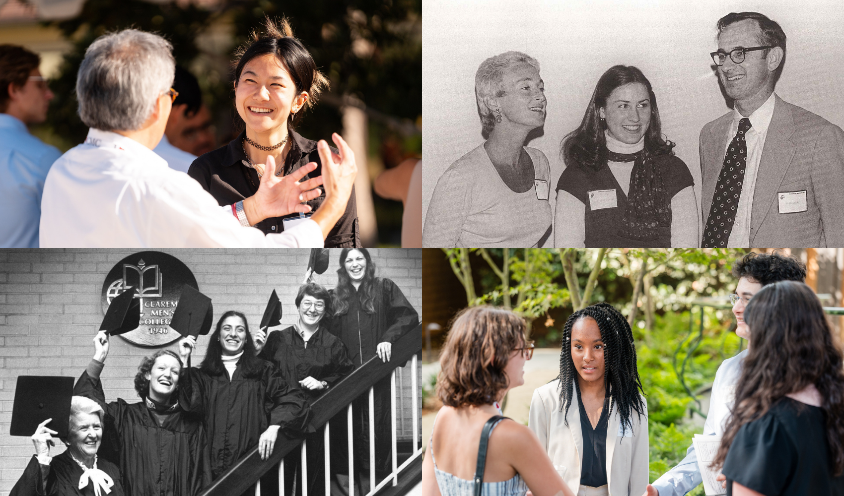 Collection of photos from past ImpactCMC weekends and the historic first class of CMC women