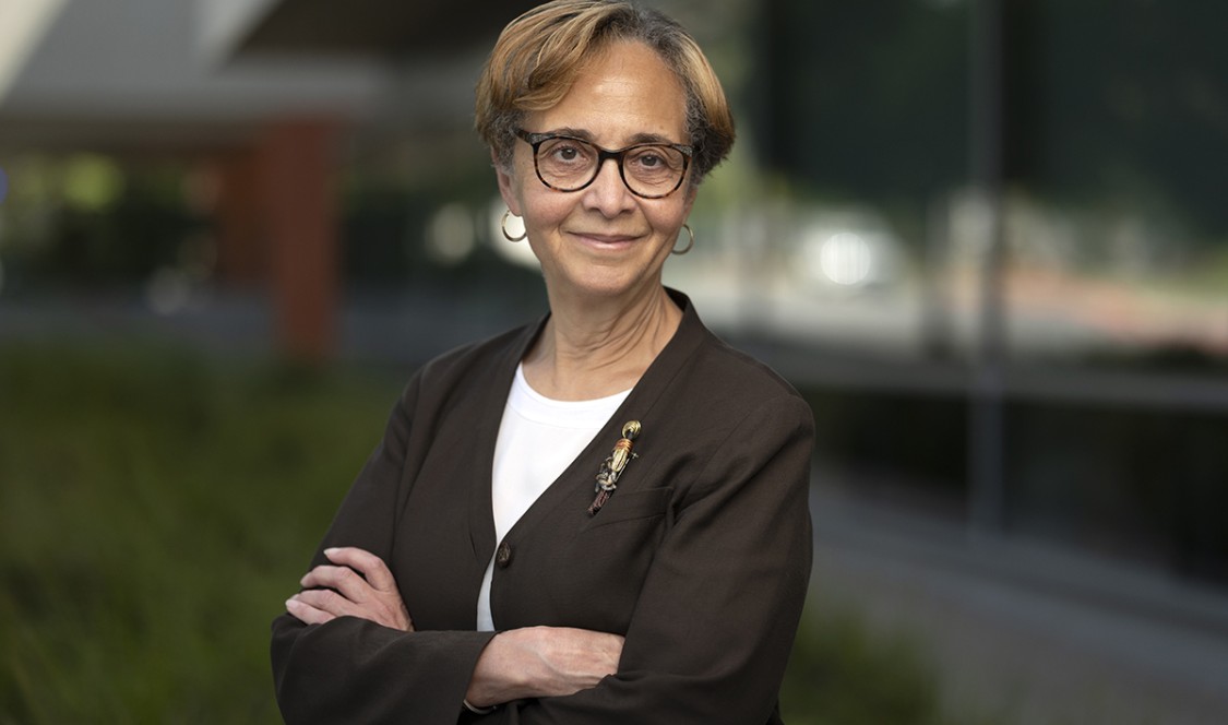 Portrait of Muriel Poston on CMC campus