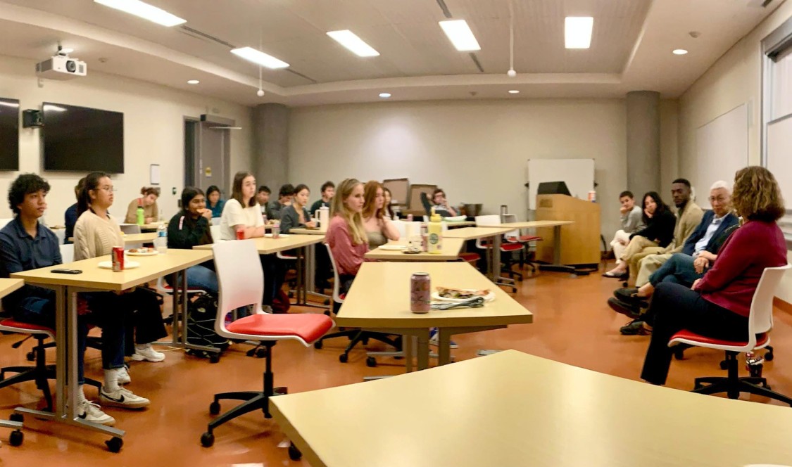 International Relations faculty meeting with students