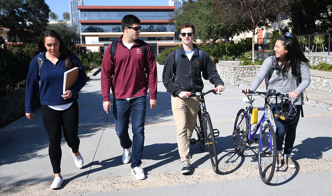 Students on campus