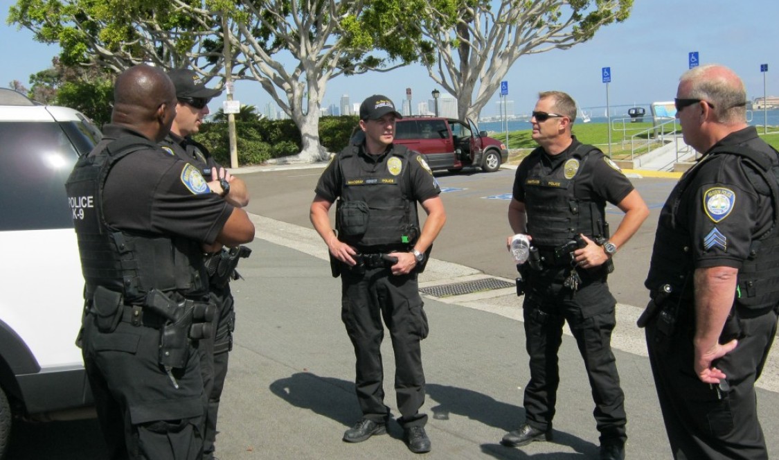 Group of police