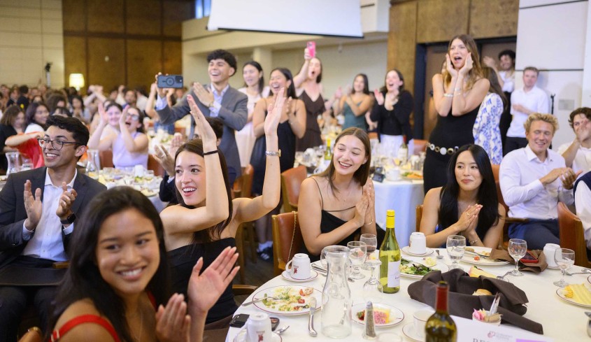 Group of students at the Senior Awards event