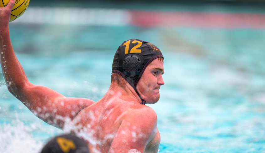 Nick Kennedy '27 playing water polo