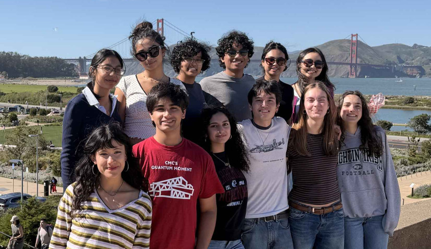 MUN students group outside