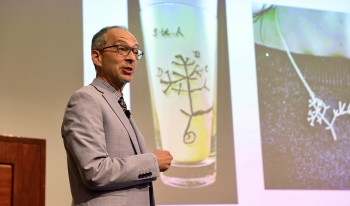 CMC Prof. Ran Libeskind-Hadas giving talk at the Ath.