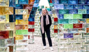 Pae White standing among the twists of Qwalala.