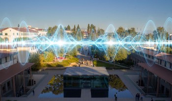 Campus photo art treatment overlay