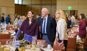 Margaret Mgrublian and Prof. Petropolus and Prof. Lower in the Ath.