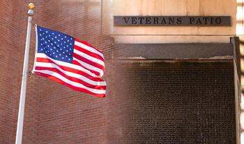American flag photo montage