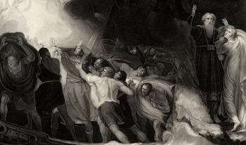 BREAKING STORMS OF THOUGHT: Opening scene from Shakespeare's "The Tempest," which opens a new literary study by Seth Lobis.