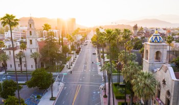 Sunny streetscape