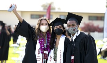 Group of CMC grads pose together for the camera