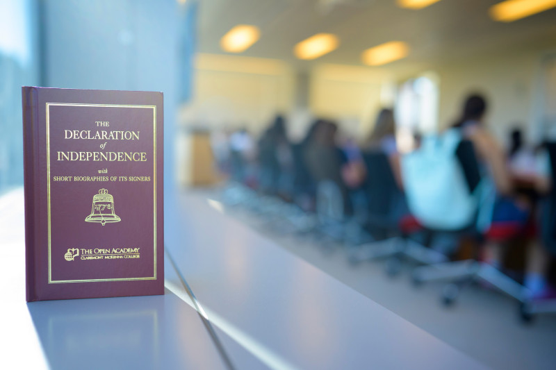 A pocketbook of The Declaration of Independence.