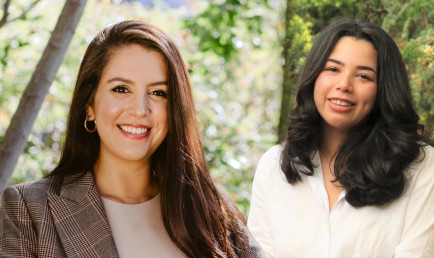 Alejandra Vazquez Baur '17 and Ivanna Morales Mercado.