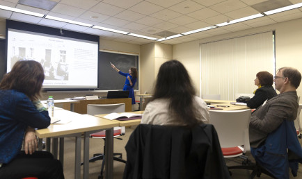 Classroom session during Lessons and Legacies conference