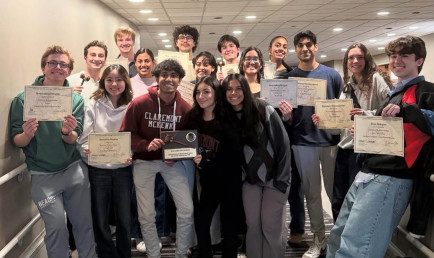 MUN group shot with certficates