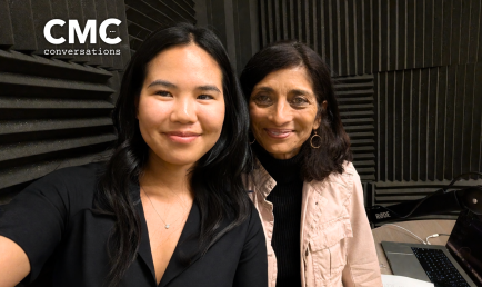 CMC Conversations with Priya Junnar and student Natalie Chen