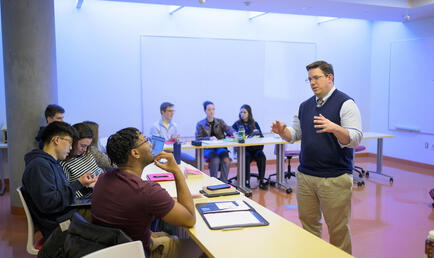Prof. Andy Sinclair teaching students