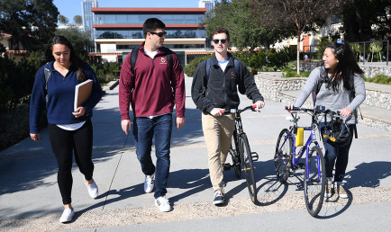Students on campus