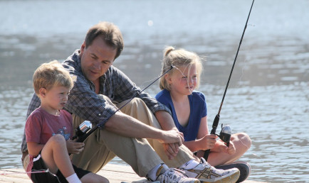 Bullock family fishing
