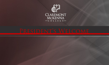 President's welcome